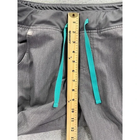 FIGS Zamora Jogger Scrub Pants Womens Medium Petite Gray Nursing Medical - Picture 3 of 9